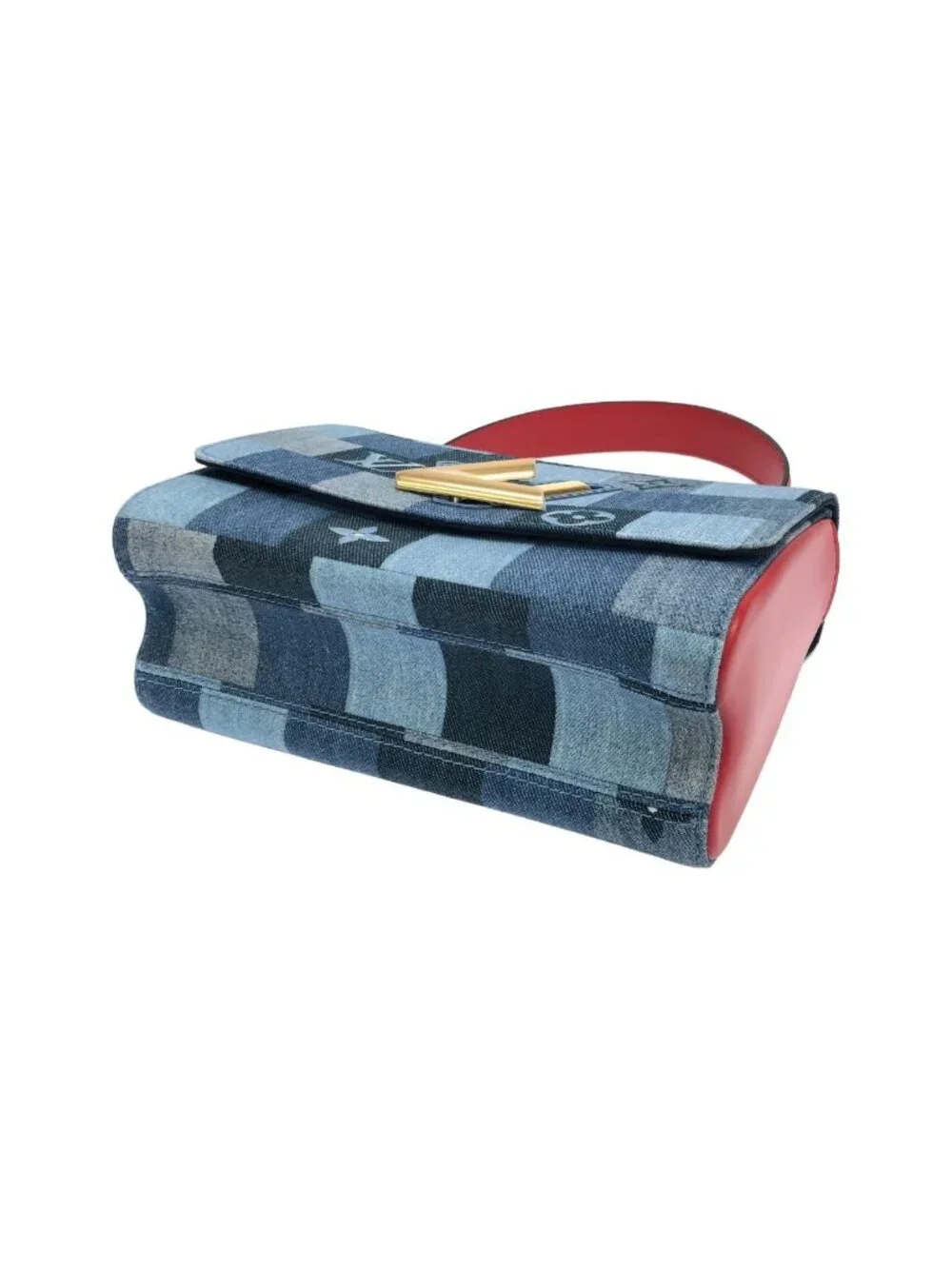 Louis Vuitton Denim Monogram Twist MM Shoulder